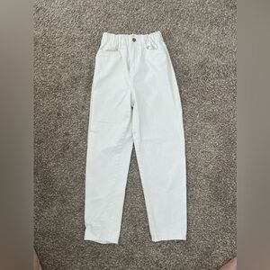 High rise stretch waist jeans